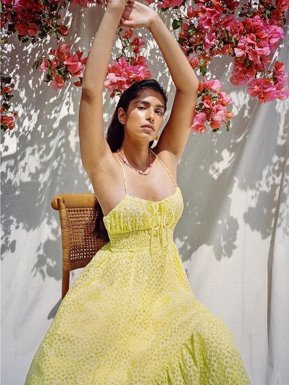 Urban Outfitters Yellow Reina Maxi Dress